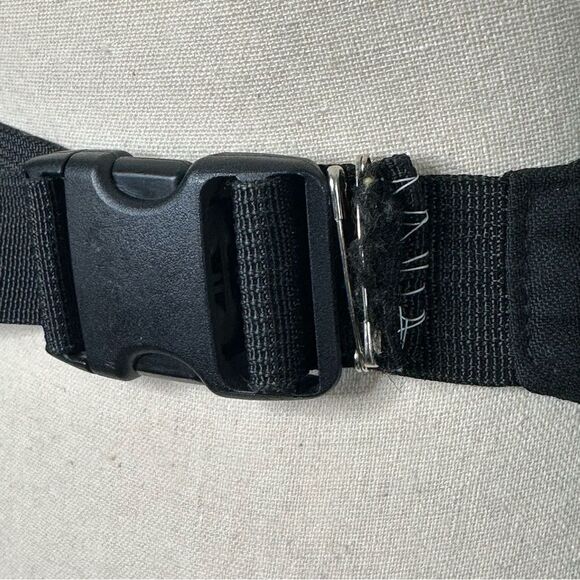 Vintage 90s Jansport Black Fanny Pack Bum Waist Bag Unisex - Picture 3 of 11
